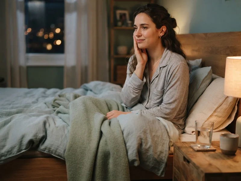 Person sleeping with an elevated pillow to reduce nighttime toothache pressure