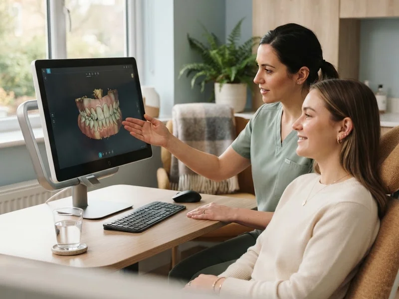 Side-by-side comparison of 2D dental X-ray and 3D CBCT rendering at Evergreen Endodontics