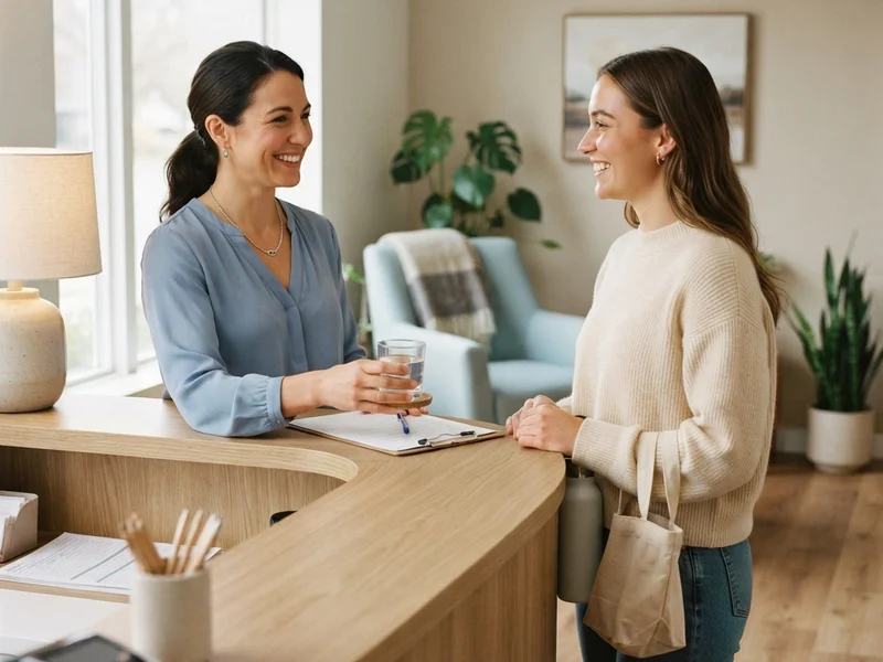 Dr. Nima Dejbod explaining a treatment plan to a new patient during a first visit