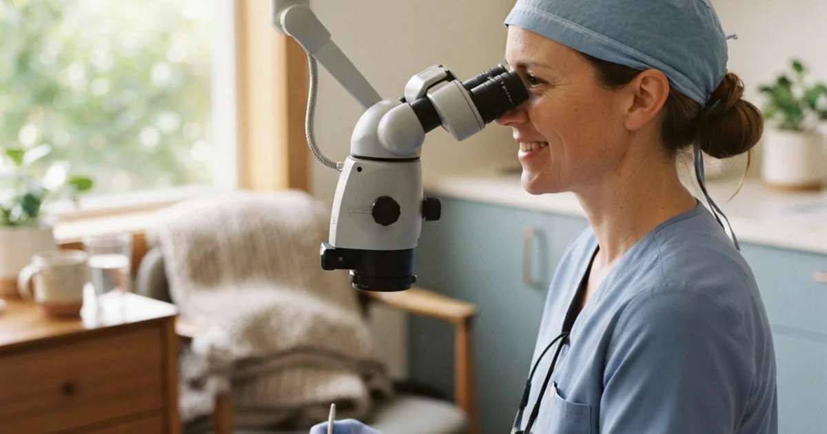 Dr. Nima Dejbod performing a detailed root canal with advanced technology in Issaquah